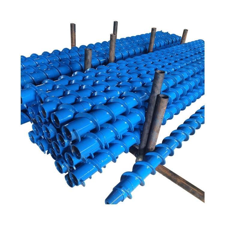 Batang Bor Auger Spiral Biru