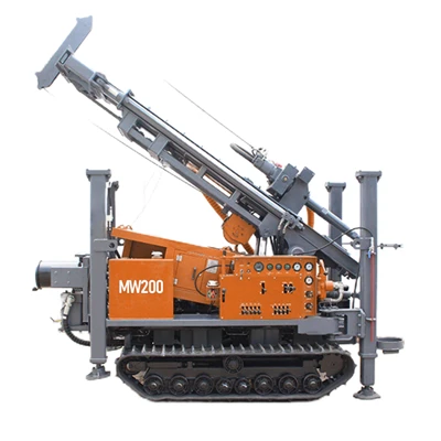 Rig Pengeboran Sumur Air Putar Crawler 200m