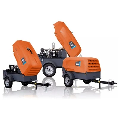 Atlas Copco Mobile Small Towable Compressor Kompresor Udara Dijual