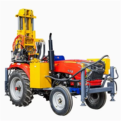 Rig Pengeboran Sumur Air Pneumatik yang Dipasang di Traktor