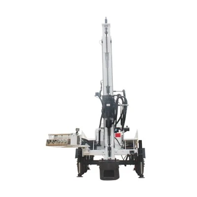 Rig Pengeboran Sumur Air Tipe Trailer Putih SLY410